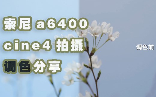 索尼a6400 调色lut分享