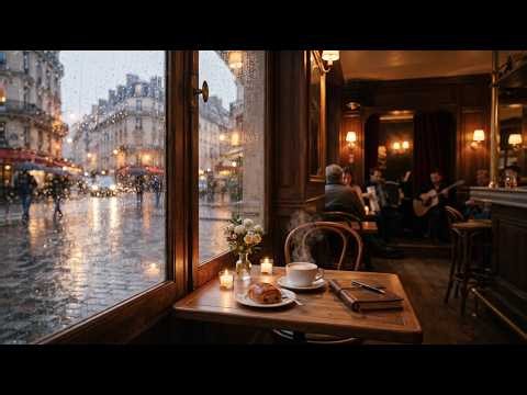 NO ADS Paris Café Morning | Soft Music for Relaxation 🎉