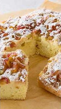 Quick Rhubarb Cake