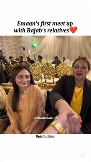Emaan's first meet up with Rajab's relatives❤️#shorts#youtubeshorts#rajabfamily#shortsfeed#viral