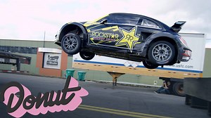 Jumping a Rally Car w/ Tanner Foust in Portland, OR | Rockstar Energy Drink US | Donut Media