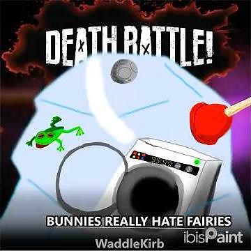 Cirno vs Rabbid (Rayman vs. Touhou)| Death Battle Cover Art Speedpaint