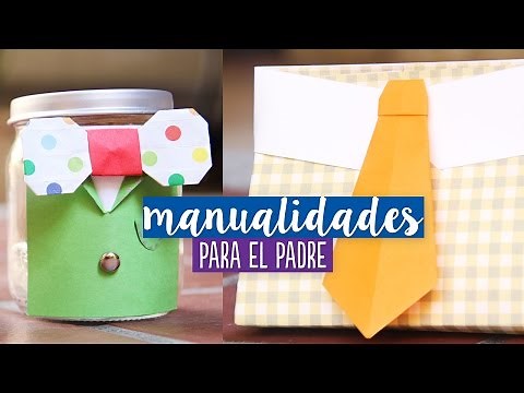 Manualidades para el día del padre / 5 IDEAS de REGALO para PAPÁ ✎ Craftingeek