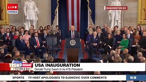 91K views · 3K reactions | ''The golden age of America begins right now... during every single day of the Trump administrator I will very simply put America first.'' -President of the United States, Donald.j.Trump #CTVTweets | Channels Television | Facebook