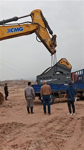 techy Universe | Installing excavator digging tool #technology #engineering #tech #mechanic | Instagram