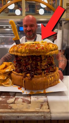 🤯 Verdens STØRSTE Burger! 🍔