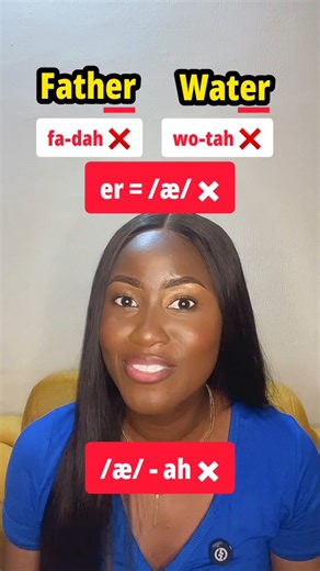 Certain English sounds aren’t actually pronounced the way many of us think they are 😅. This is especially true for words ending in “-er” like father, mother, water, bitter, etc. Sometimes, the trick is not opening your mouth too wide 😯 and getting the right lip placement 👄. This can make your pronunciation sound much clearer and more natural ✨. I really hope this video helps anyone who’s been trying to pronounce “-er” ending words correctly 🙌. | Say It Right with Bolaji