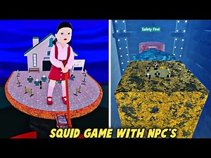 🦑Squid Game with NPCs - All Games (Full Walkthrough) - Roblox