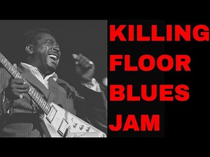 Killing Floor Albert King Style Guitar Jam Track (A 12 Bar Blues)