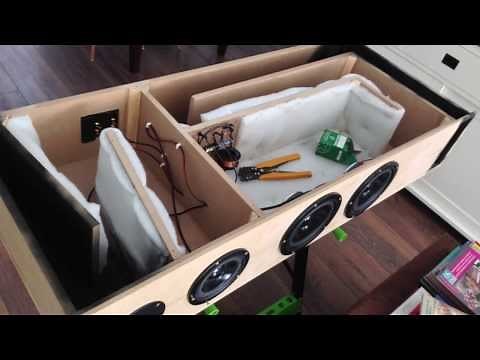 T-Line Speakers almost done! Even more bass, clean sound!