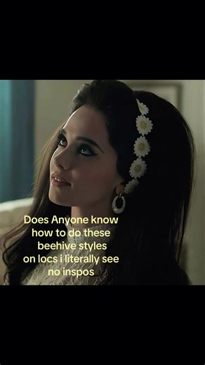 helpp! #fyp #whimsical #locstyles #priscillapresley #bumpithairstyle | beehive hairstyle