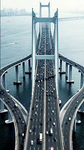 Driving on the Ocean: Massive Oversea Bridge & Complex Interchange in China