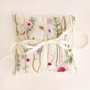 Floral Embroidered Ring Bearer Pillow - Etsy