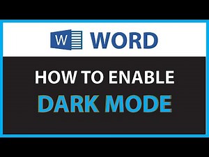 How To Enable Dark Mode On Microsoft Work