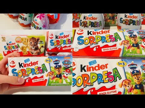 Kinder Surprise ASMR Unboxing 