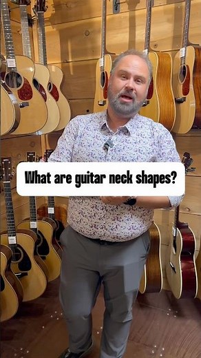 Explaining the most common guitar neck shapes! Which ones do you prefer? #guitar #guitarneckshapes