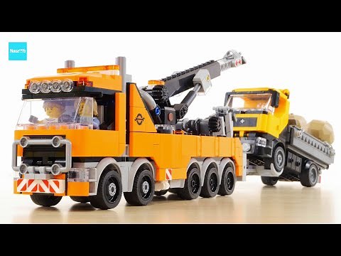 レゴ シティ レッカークレーン車 60467 ／ LEGO City Heavy-Duty Recovery Tow Truck with Crane Speed build & Review