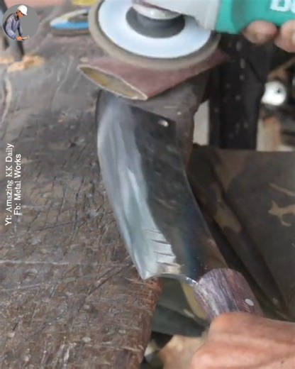 Good techniques to make a nice meat cleaver without using many tools #MetalWorks | METAL WORKS