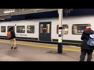 Trains at Surbiton station 2025