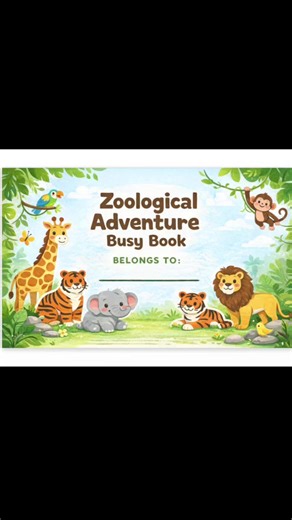 Zoological Adventure Busy Book 🐘 A fun and educational printable busy book for kids! ✨ Helps children learn about animals ✨ Improves focus, matching & fine motor skills ✨ Perfect for toddlers & preschoolers 📥 Instant download 🧒 Ideal for ages 2–5 🖨 Printable & reusable 💛 Let your little explorer learn while having fun! #learningfun #PrintableWorksheets ##MomLife #kidsactivities #parenting
