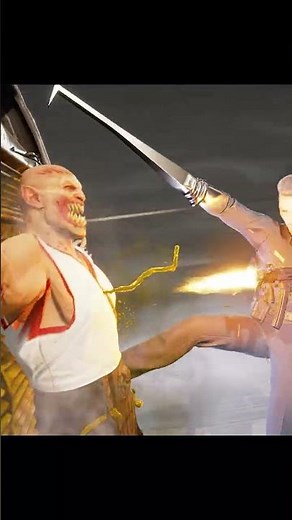 Baraka MK2 Faces T 1000's BRUTAL Fatality! MK1 Mods #shorts