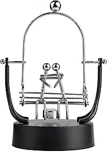 Sunnytech Steel Balance Robot with Memo Clip Toy Kinetic Art Balance Toy Balancing Decompressive Science Psychology Home Offic Decor Desk Decor Toy WJ024