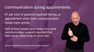 Half of Deaf people reported that their communication needs are rarely or never met at health appointments. This #SignLanguageWeek, please remember how important it is to book registered interpreters every time. https://bit.ly/AISreview #AccessToHealth | The Deaf Health Charity SignHealth | Facebook
