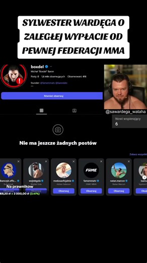 Sylwester Wardęga o zaległej wypłacie od pewnej federacji MMA #wardęga #boxdel #MMA #śmieszne #humor