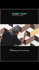 Design tutorial 3d wall painting #art #painting #design #tutorial #pattern | Hobby Paint