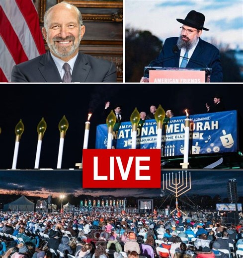 Live: Lighting of National Menorah in Washington, DC