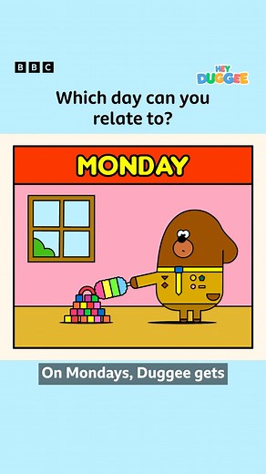 14K views · 83 reactions | Saturday is far too accurate  Watch brand new episodes of HeyDuggee on BBC iPlayer. #HeyDuggee #iPlayer #DuggeeIsBack | CBeebies | Facebook