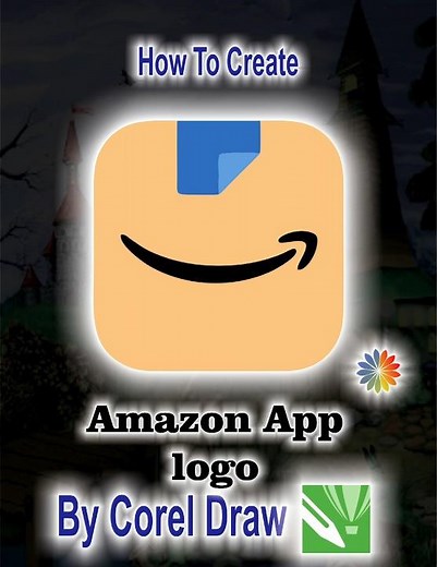 Amazon App logo design by corel draw #designlogo #shorts #tranding #viral ‪@Alphageographi‬