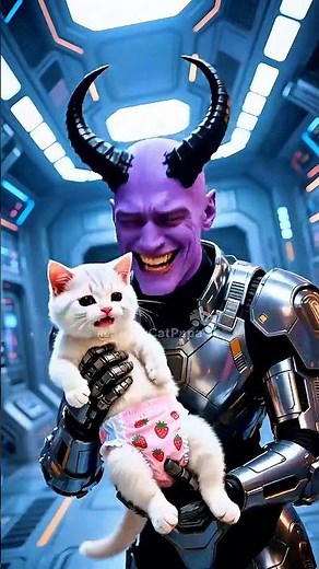 Kitten Abducted by Aliens, Cat Dad Awakens Super Form! #kitten #cat