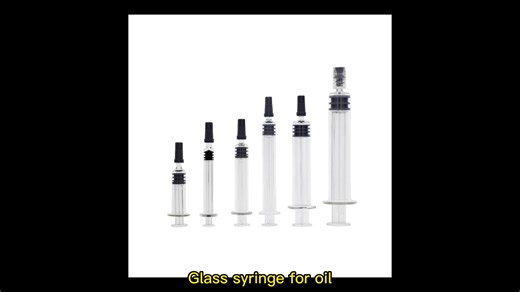 Glass Syringes 1ml 2ml 3ml 5ml Luer Lock Beauty Syringe With Custom Logo Oil Printing Scale Slip Color Plunger Metal Plastic