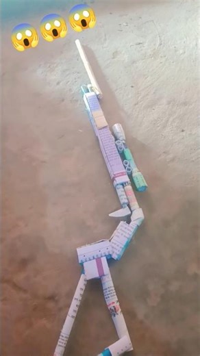 tutorial how to make paper gun👍😱# sort# shorts# trending
