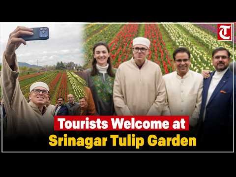 Omar Abdullah inaugurates the Tulip Garden in Srinagar, welcoming tourists to witness spring’s bloom