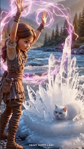 Jenny & Kitty Magical World | Kitty Falls Into The River! Magical Rescue Adventure 🌊✨#3danimation