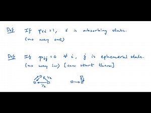 Markov Chains Lecture 5: State occupation distribution vectors & classification of states