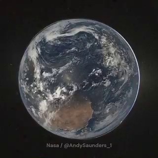 This is incredible. The new @NASA image release from #Artemis includes a sequence of 'Hello World' still photographs.I've been processing / animating them and here's what the original didn't show us:Satellites, including their solar arrays, lightning stormsand dancing aurora!