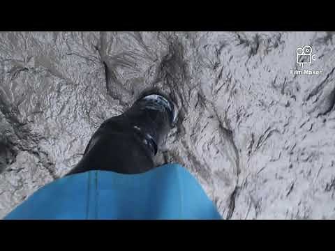 71. Acquo boots! Tall rubber boots in muddy forest. Passing mud!