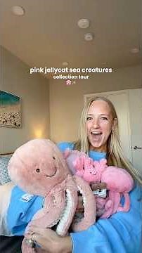 pink jellycat sea creatures collection tour 🌸✨ @Jellycat #jellycat #jellycatcollection