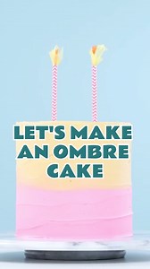 Simple Ombre Cake Tutorial  Impress everyone with this easy-to-make gorgeous ombre cake!  #cakedesign #ombrecake #colourblockcake #cakeideas #todaysparent | Today's Parent | Facebook