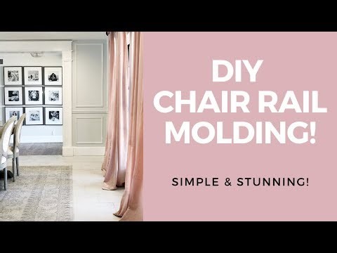 DIY CHAIR RAIL MOLDING! | Classy Clutter
