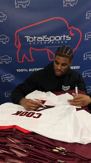 Auction Alert: Want this Keon Coleman Signed James Cook Georgia Jersey?👀 The bidding takes place in the comments, starts at $10, and must be made in at least $10 increments! Online auction closes at 12PM on 10/8! | Total Sports Buffalo