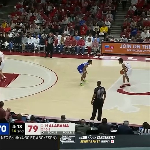 has a nice touch to da rim nd he has such a nice ass dribble package. good flim bra imma miss my bama boy bra
