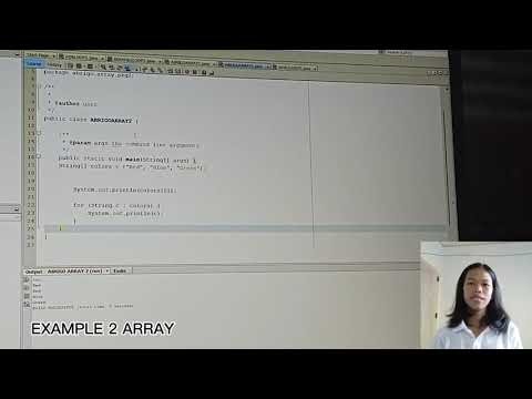 video presentation of Fundamentals of Programming (2 Example of Array)