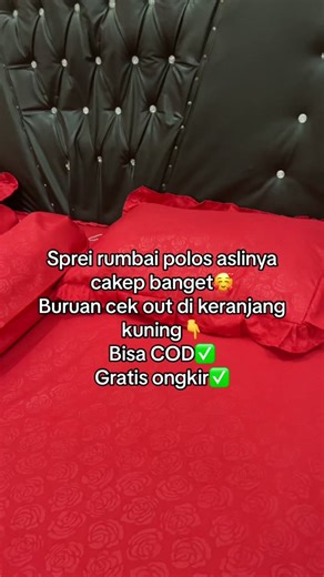 Sprei Rumbai Polos Aslinya Cakep Banget - Buruan Cek Out di Keranjang Kuning!
