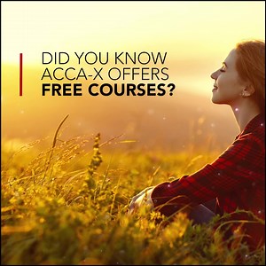 Did you know that ACCA-X offers a variety of free courses to equip you with the skills to start your career?: https://www.acca-x.com/global/en.html | ACCA