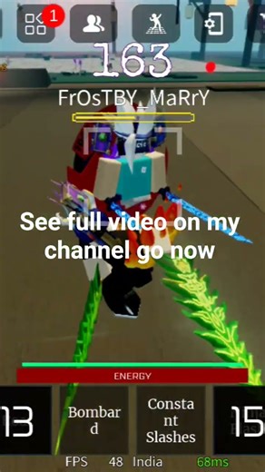 i fight with a pro player slayer battlegrounds(#roblox )