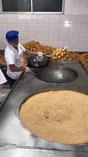 Traditional Snack Making Process | Deep-Fried and Coated with Sesame Seeds